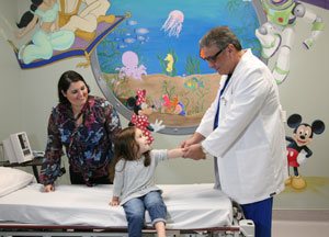 experienced physician with kid